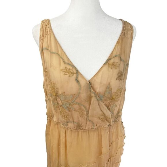 Nataya Fairy Edwardian Chiffon Floral Maxi Dress NWT Large - Picture 4 of 9